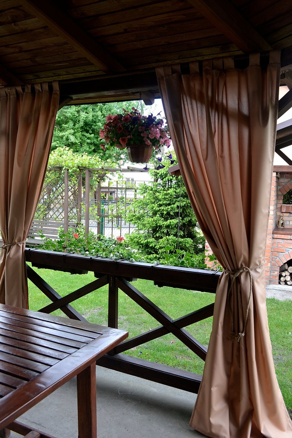 Занавески для беседки