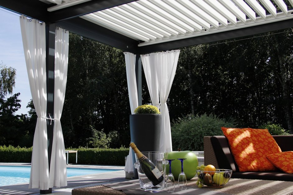 Шторы водоотталкивающие для террасы