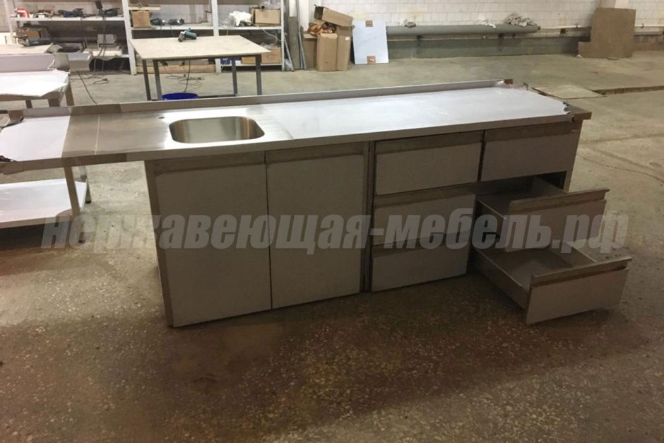 Мебель для уличной кухни из нержавейки