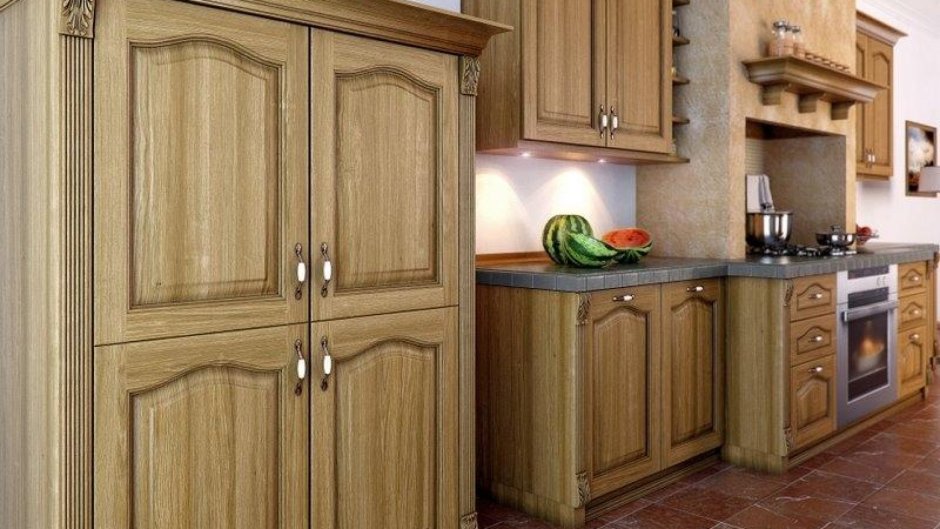 Фасады для кухни натуральное дерево