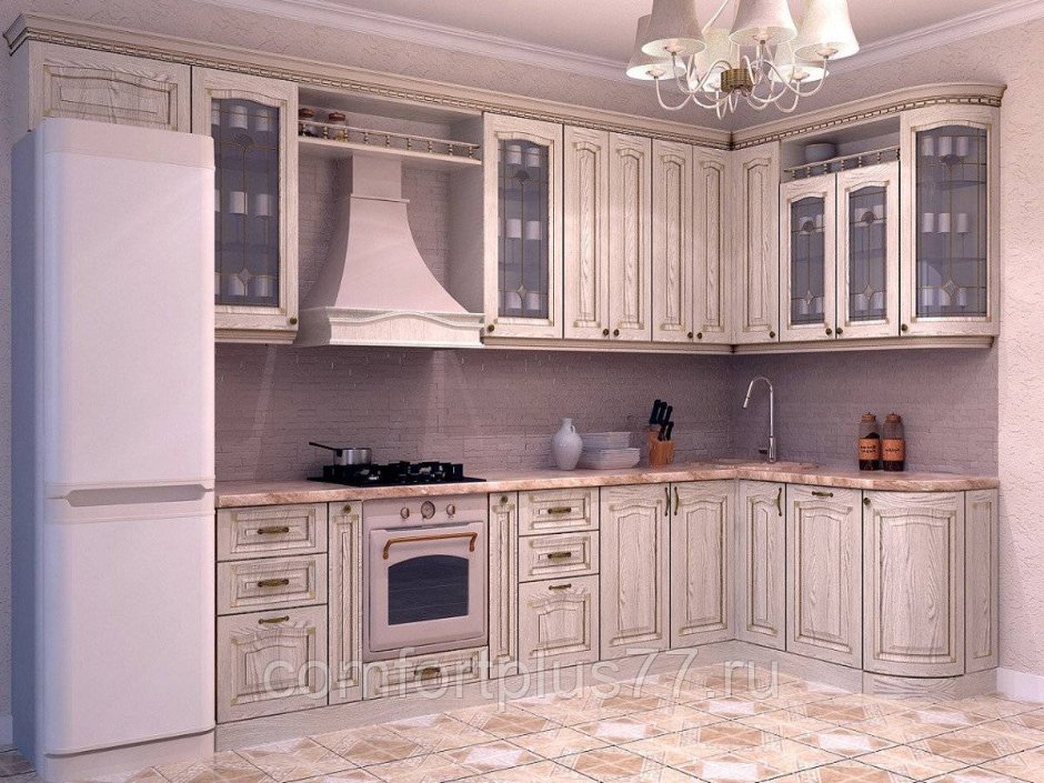 Кухня из массива дерева