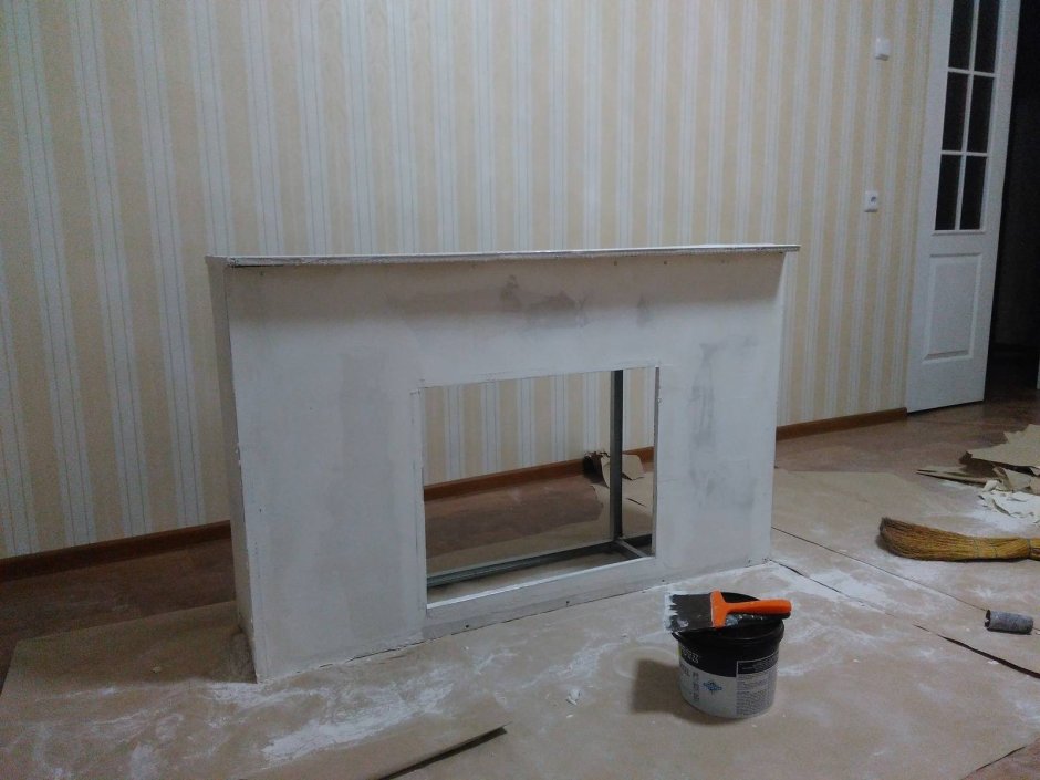 Камин из гипрока