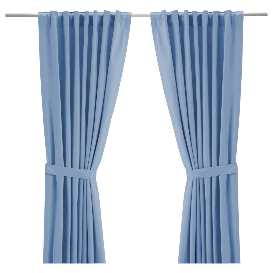 Ikea Ritva шторы синие