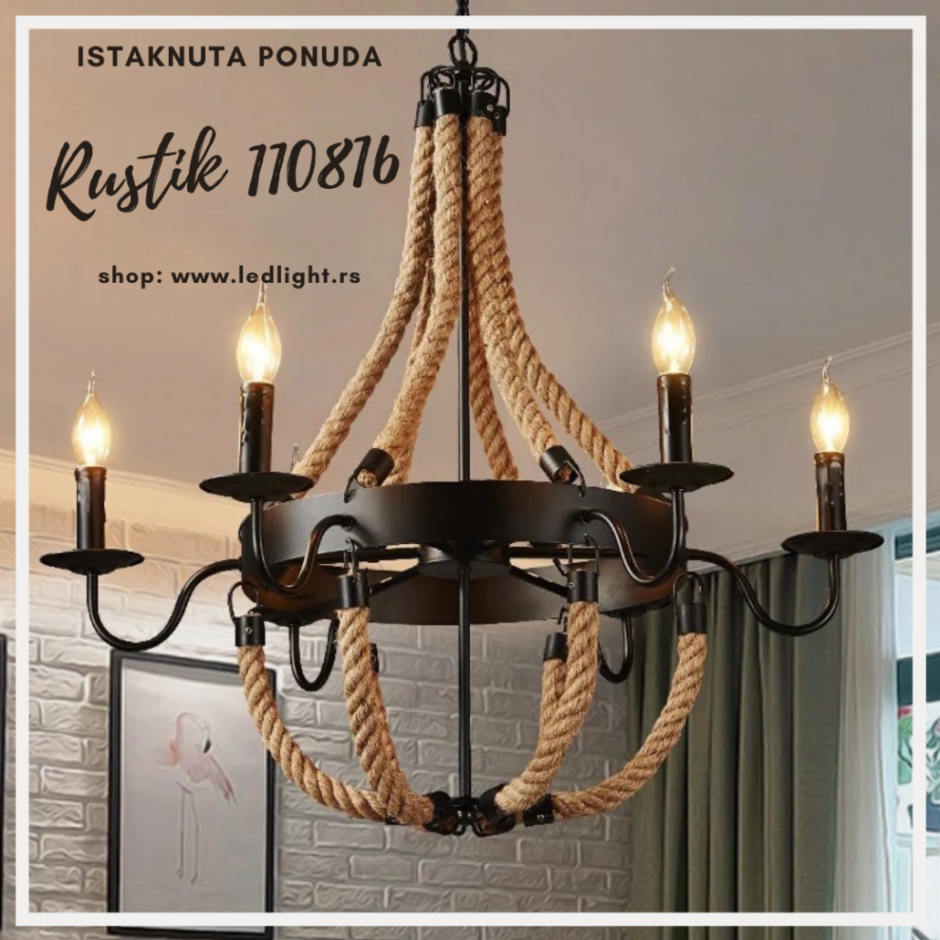 Люстра Loft Rope 12 Chandelier