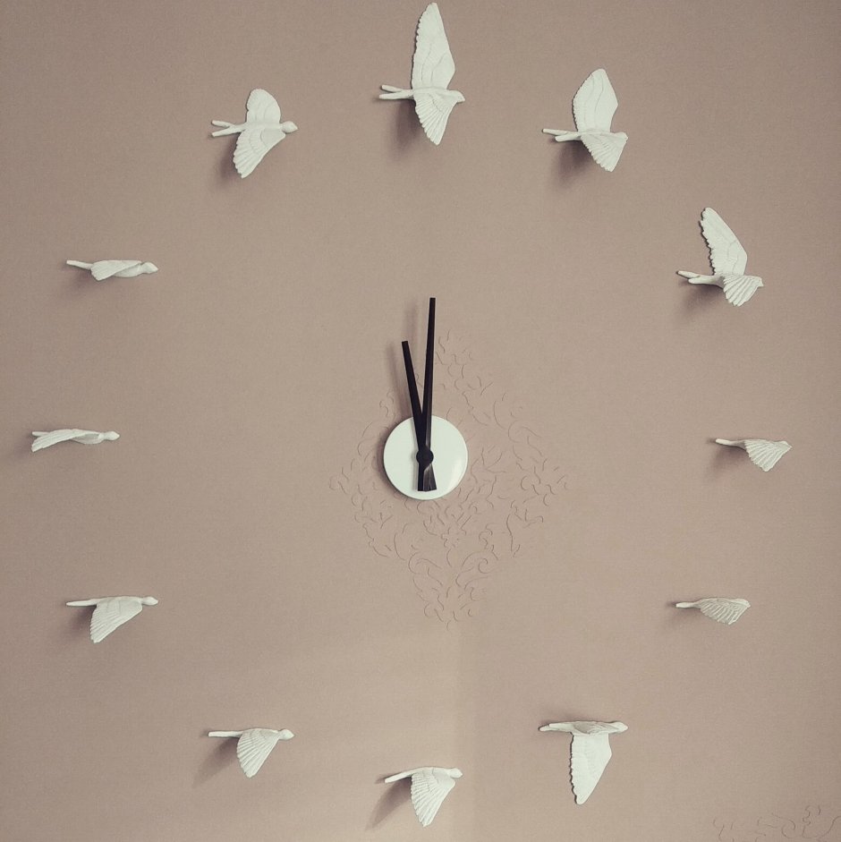 Креативные настенные часы swallow x Clock от Haoshi Design