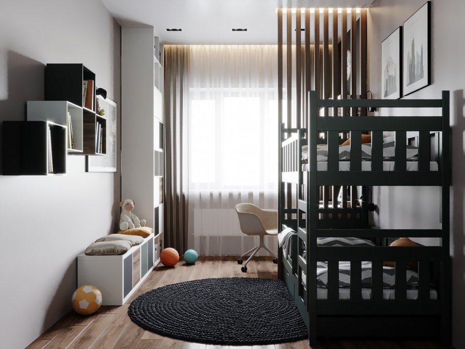 Перегородка для зонирования детской