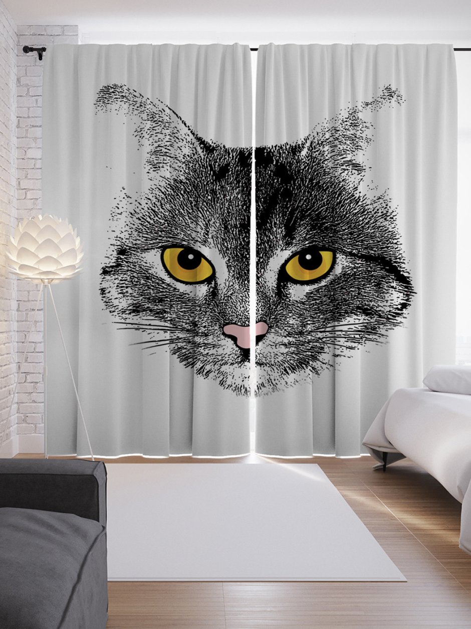 Шторы с котами икеа
