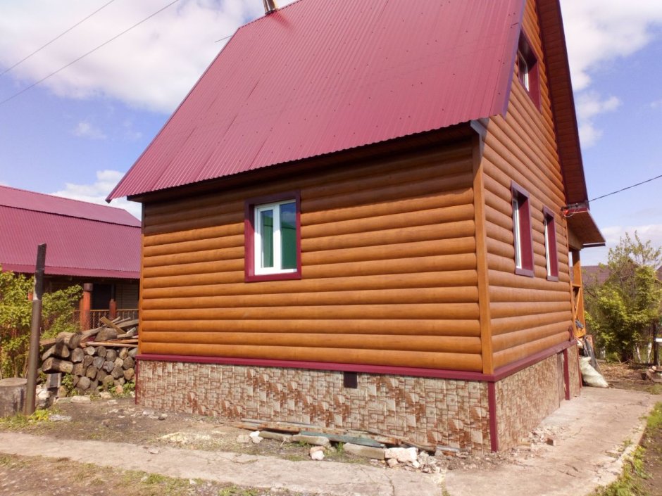 Сайдинг блок Хаус калужница