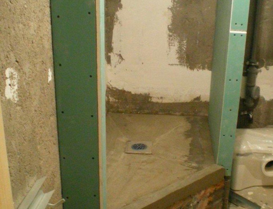 Душевые кабины из гипсокартона
