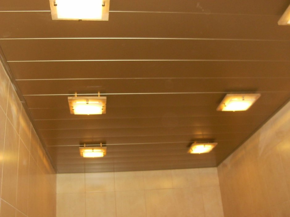 Светильники для реечного потолка в ванной