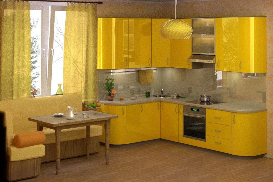 Желтые кухни