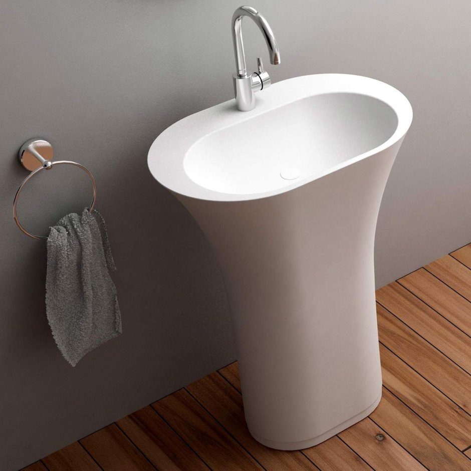Напольная раковина из искусственного камня Solid surface