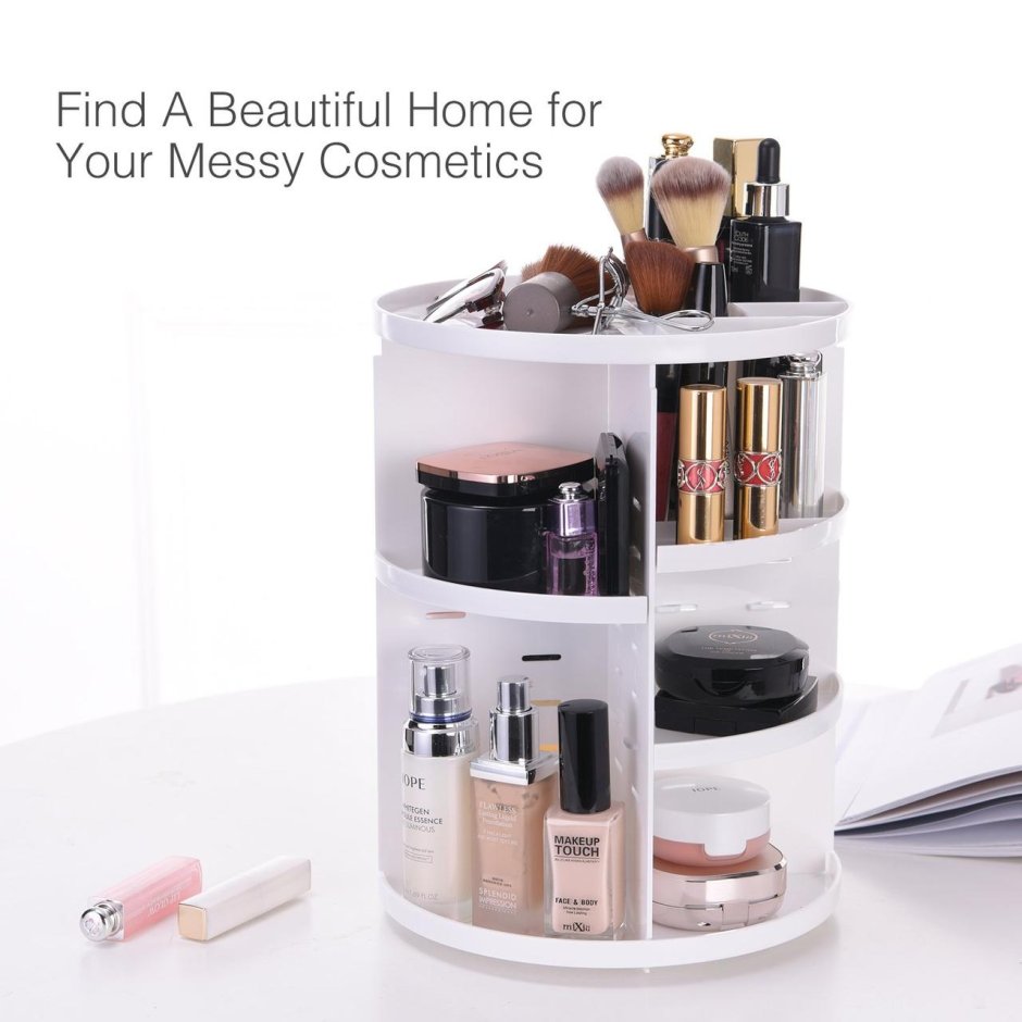 Вращающийся органайзер для косметики Beauty Box 360