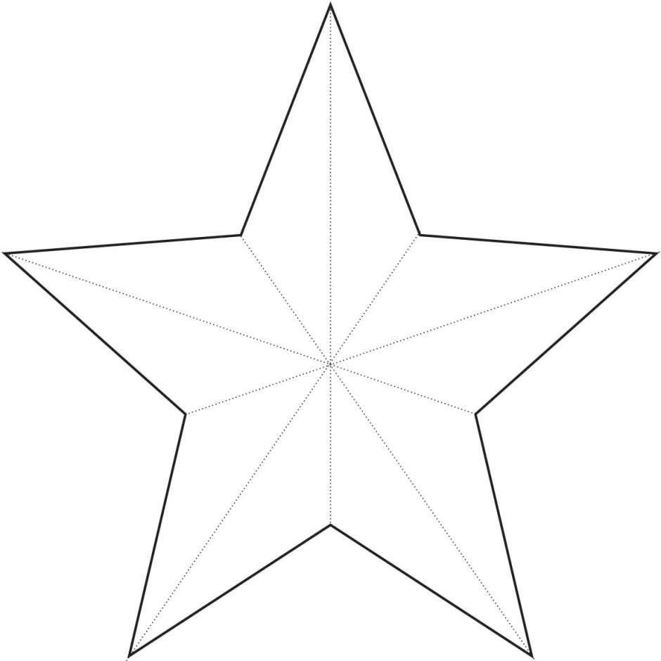 Трафарет для вырезания звезд