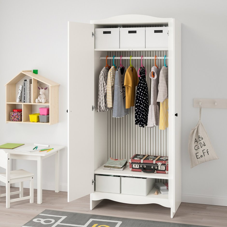 Шкаф платяной ikea белый