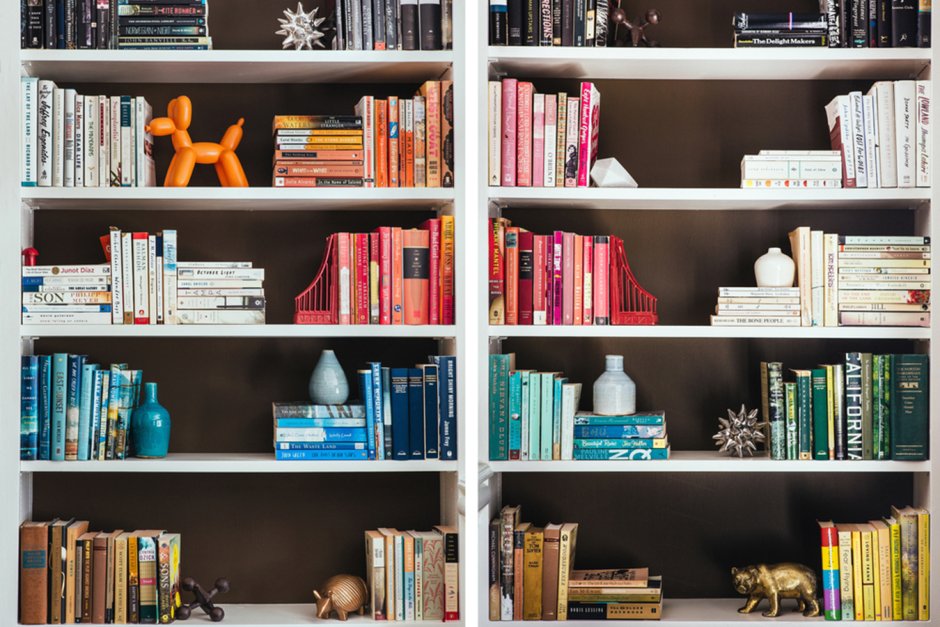 Красивые книжные полки