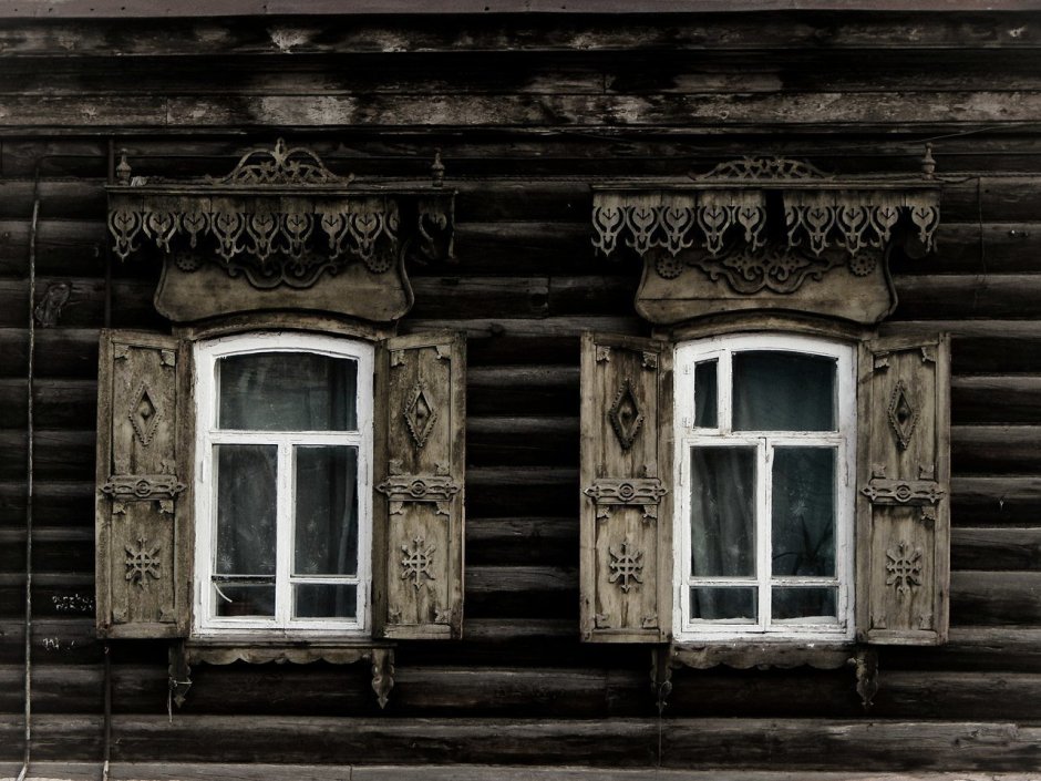 Старинные деревянные окна