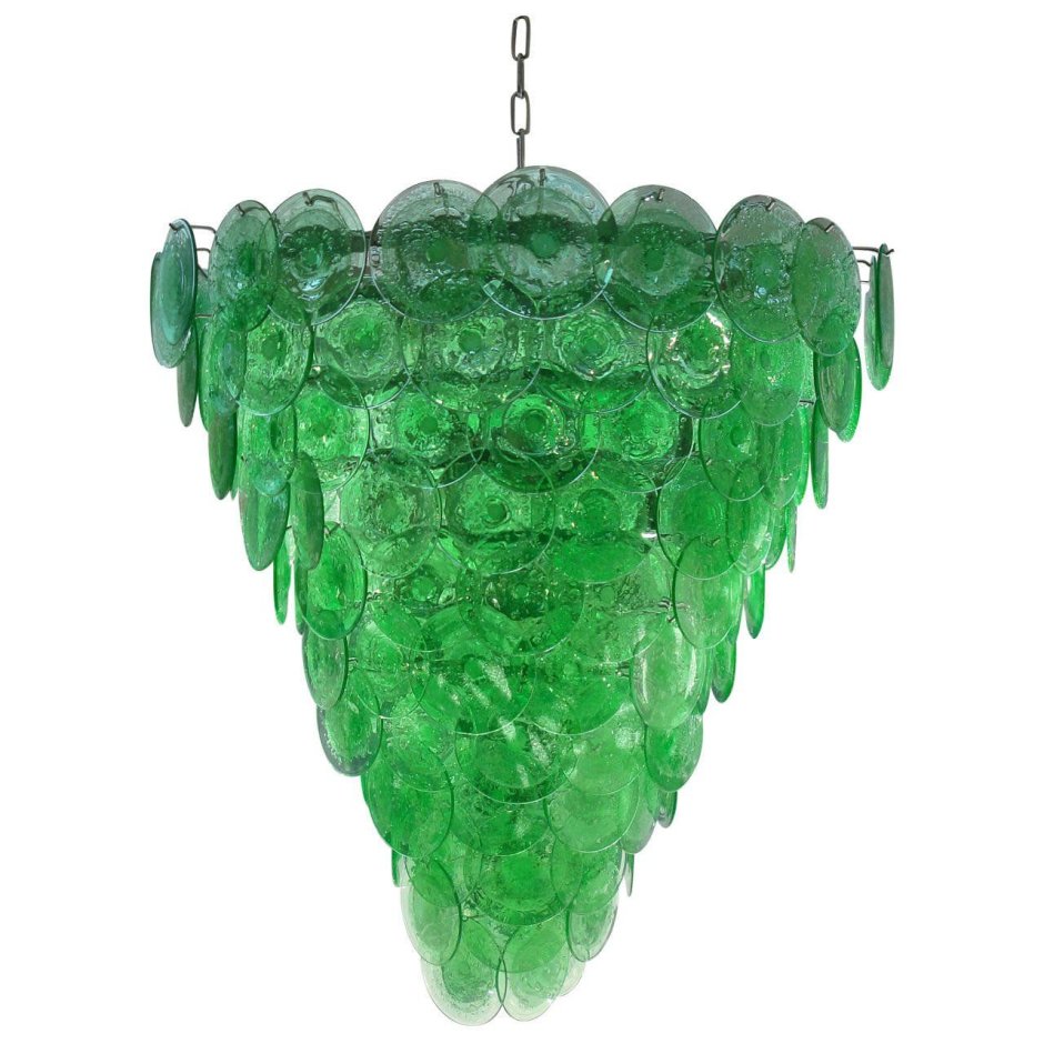 Glass and Glass зеленая люстра