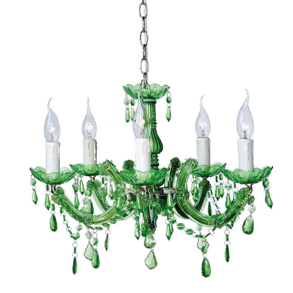 Люстра зеленое стекло Lighting Braithwell Chandelier