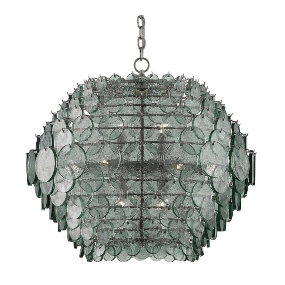 Люстра зеленое стекло Lighting Braithwell Chandelier
