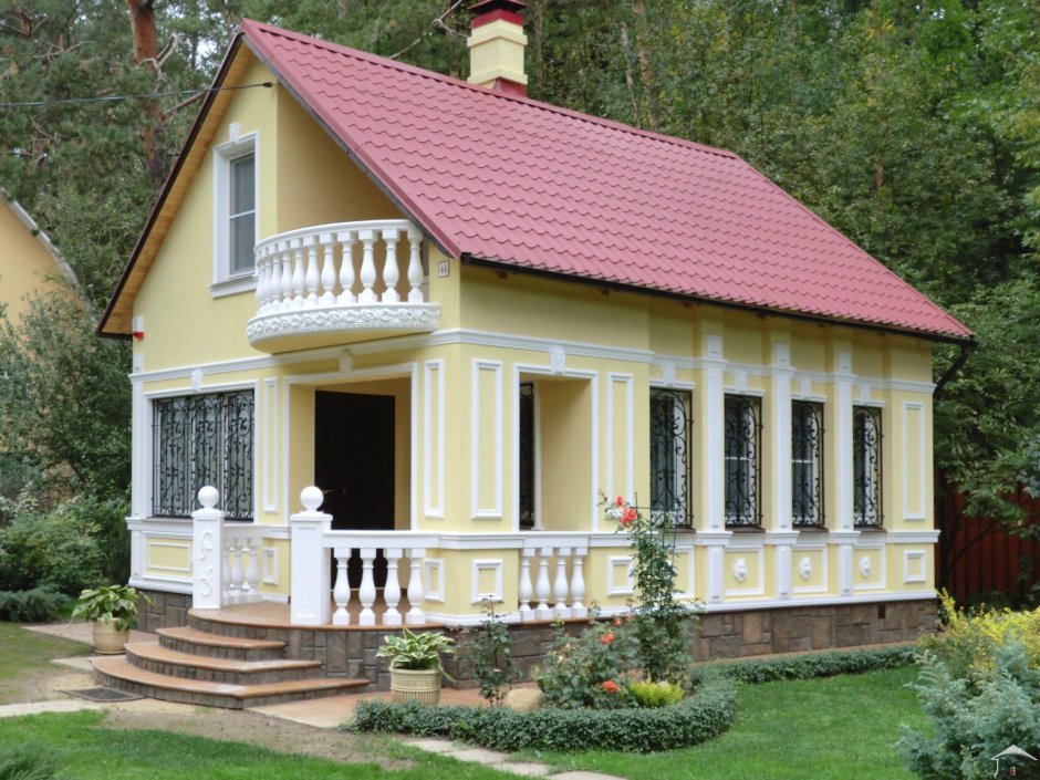 Фасад дачного домика