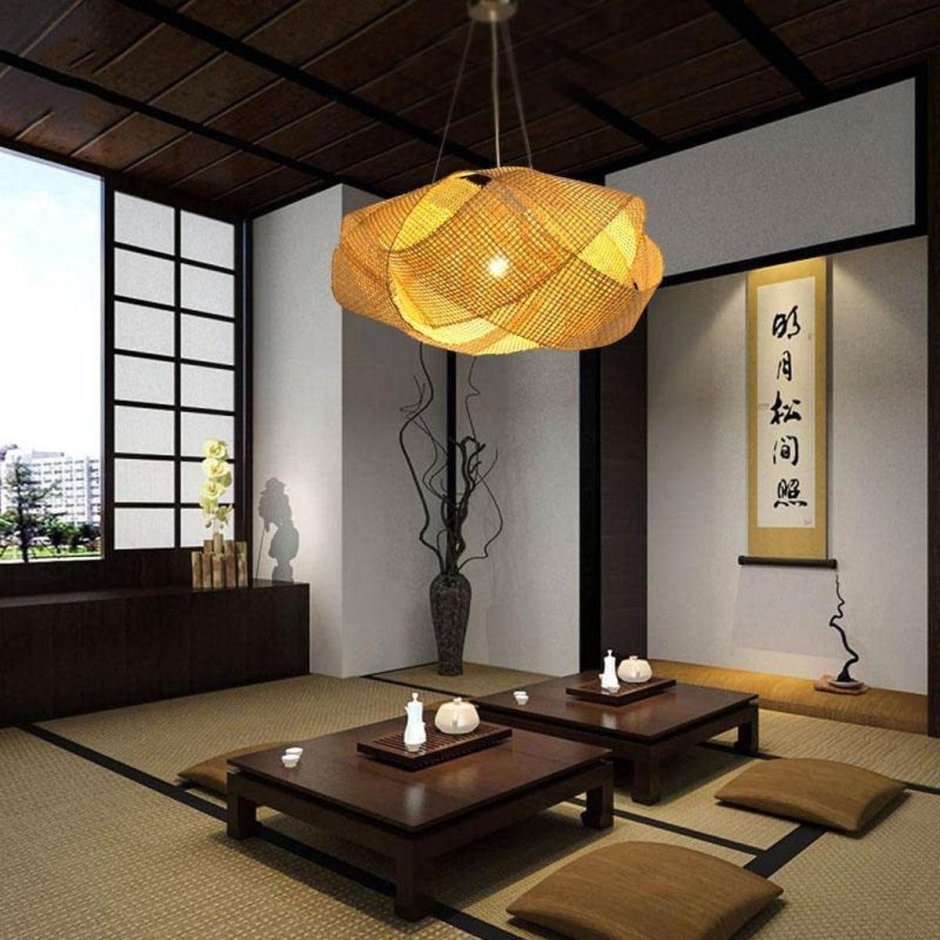 Светильник Bamboo_Rattan_Lamp