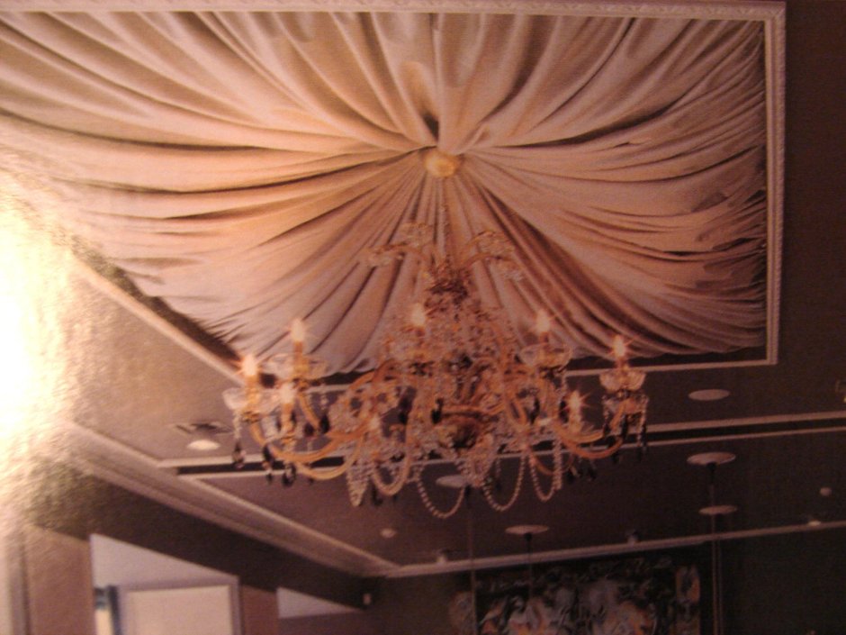 Подвесной потолок из ткани