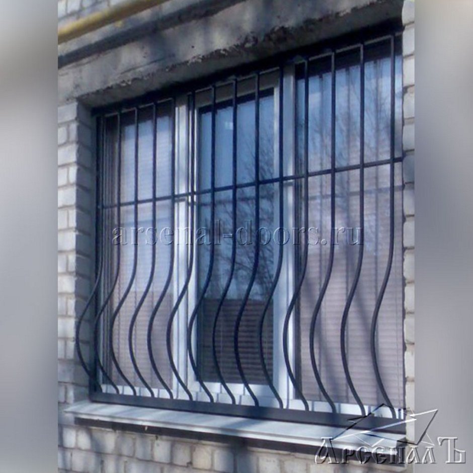 Сварные решетки на окна объемные