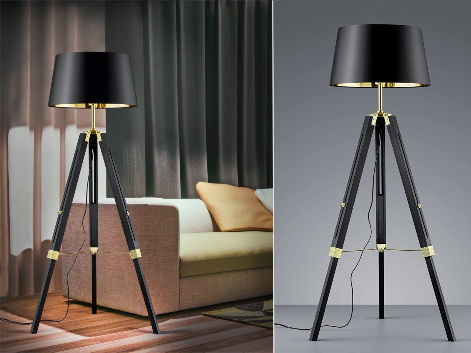 Торшеры Trio Black Floor Lamp