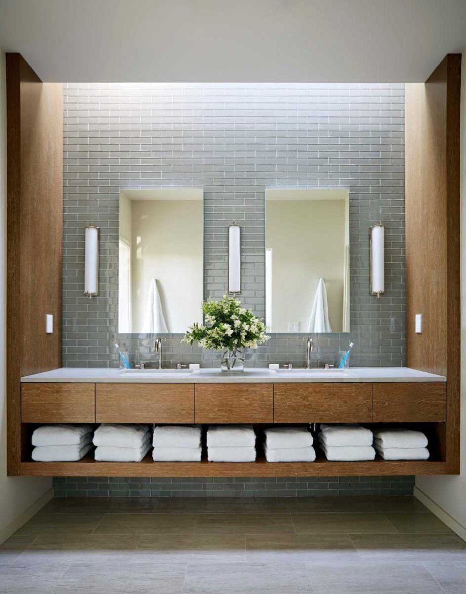 Зеркало в ванную современный стиль