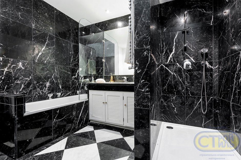 Плитка лапарет Nero Marquina