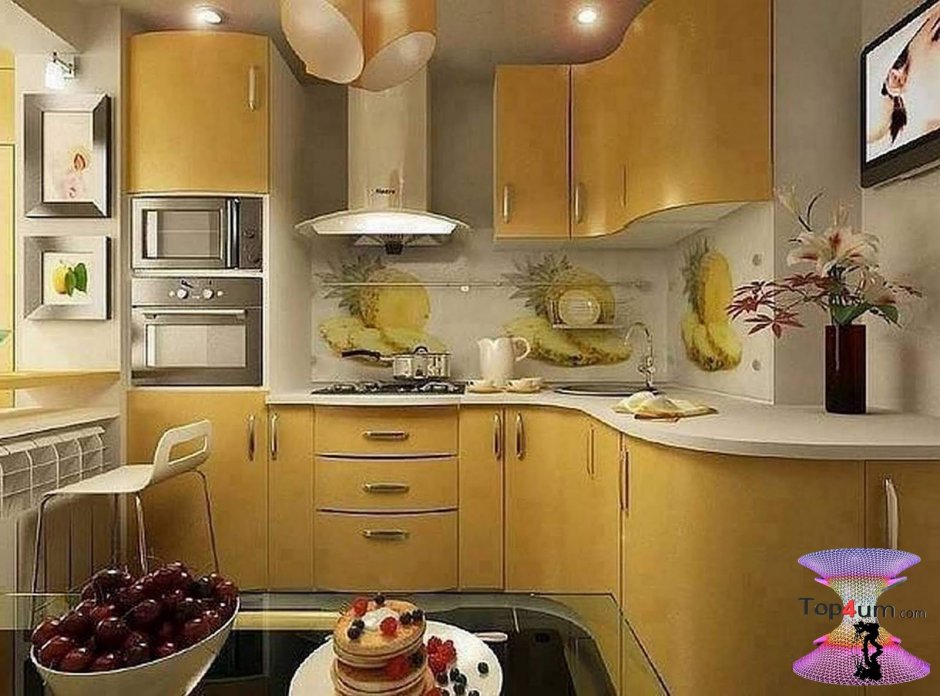 Интерьерные решения для маленькой кухни