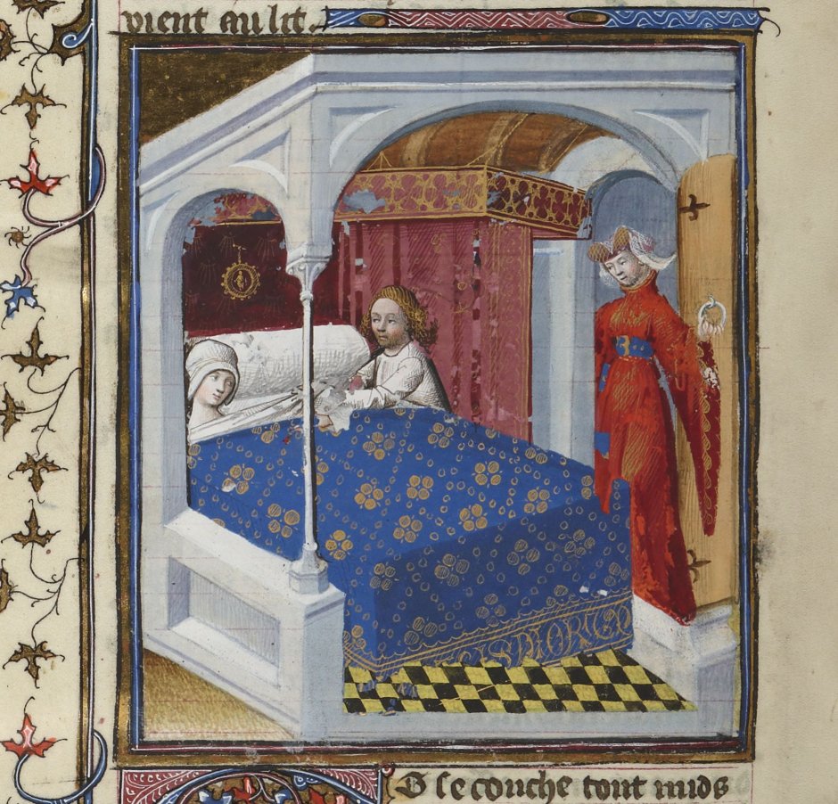 Кровать средневековья Людовик Святой