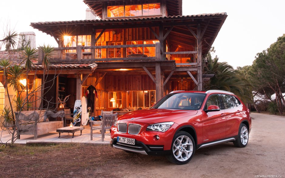 BMW x1 в деревне