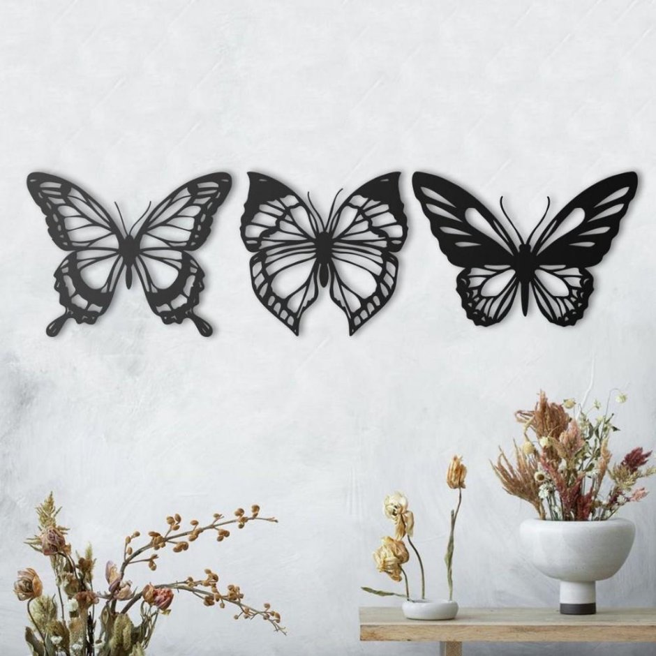 Бабочка металл h&m Home