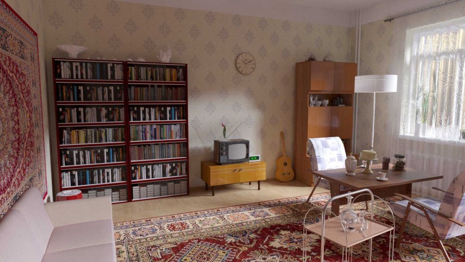 Советская квартира интерьер