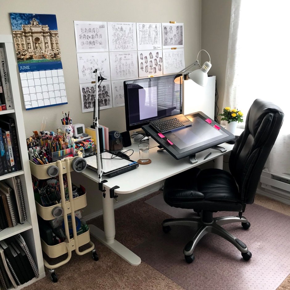 Artist Desk Workspace