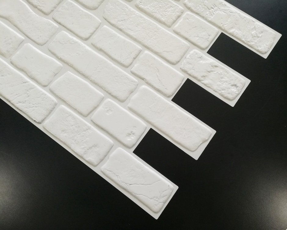 3d cамоклеющиеся панели "кирпич Оникс" (Brick Beige-White)