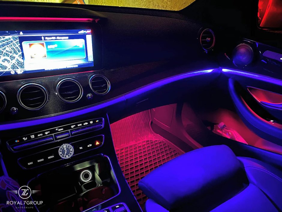 Подсветка салона Мерседес w213