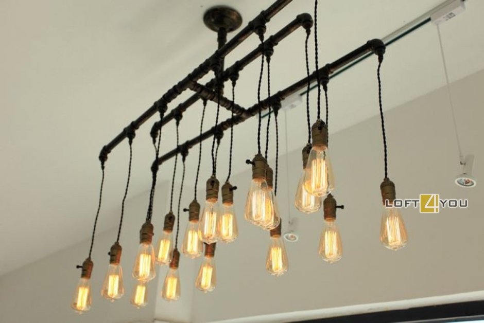 Светильник Loft Glass Industrial Lamp l00105