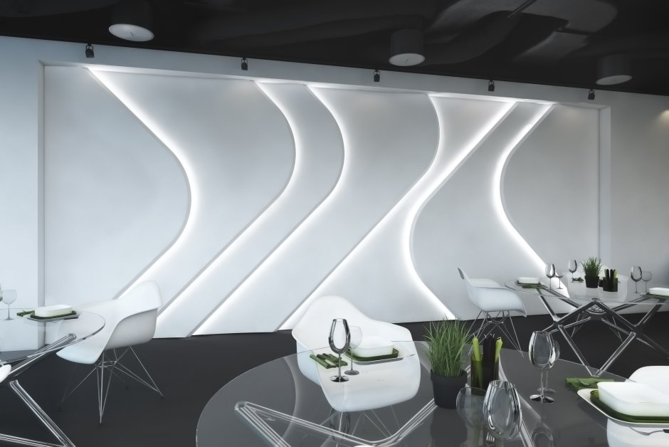 Гипсовая световая 3d панель Synthes