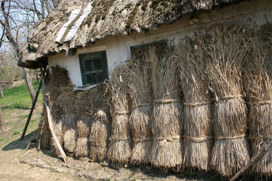 Забор из соломы