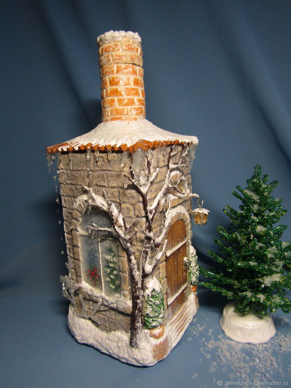 Бутылки домики