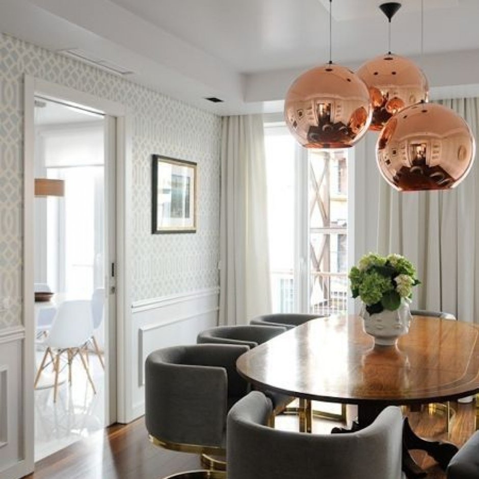 Люстра Tom Dixon Copper wide Pendant Lamp
