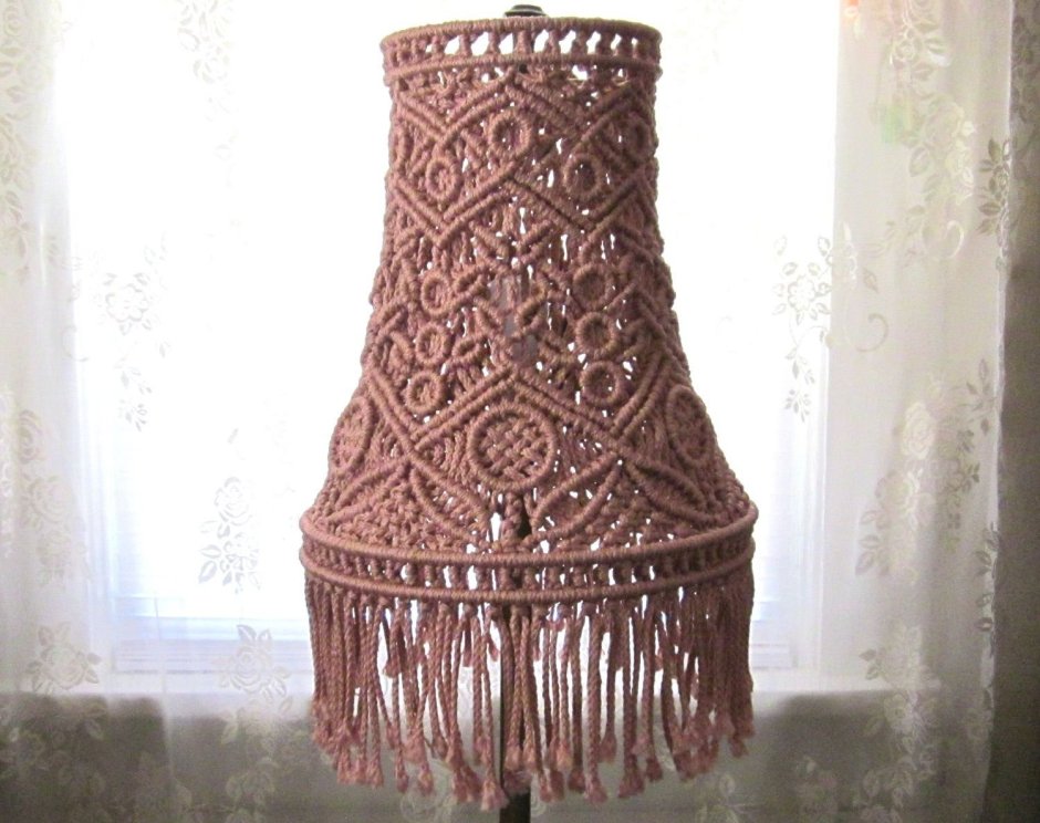 Узоры макраме для абажура