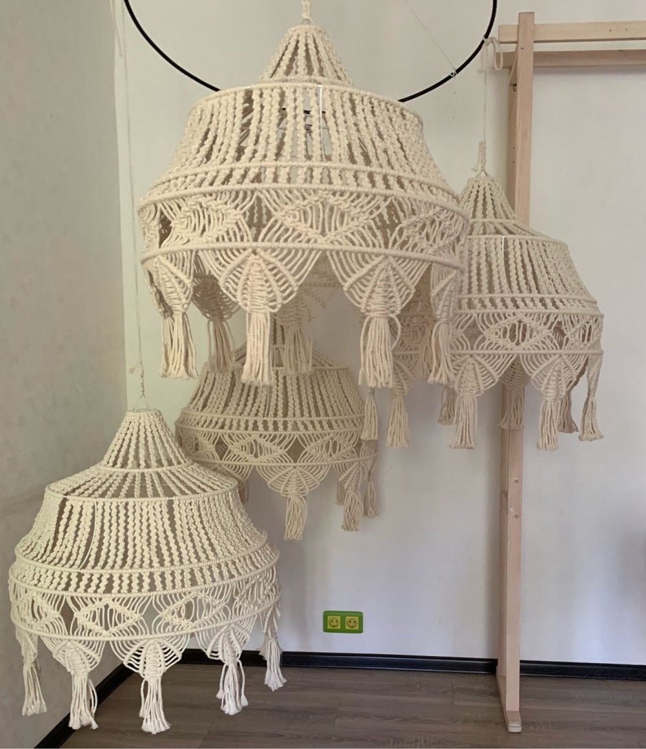 Дарья Погребняк абажур макраме