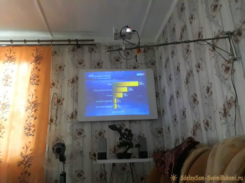 Самодельный экран для проектора