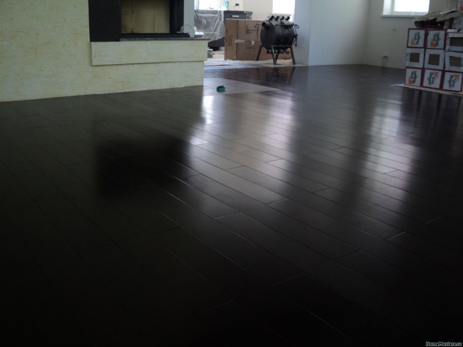 Линолеум черный глянец