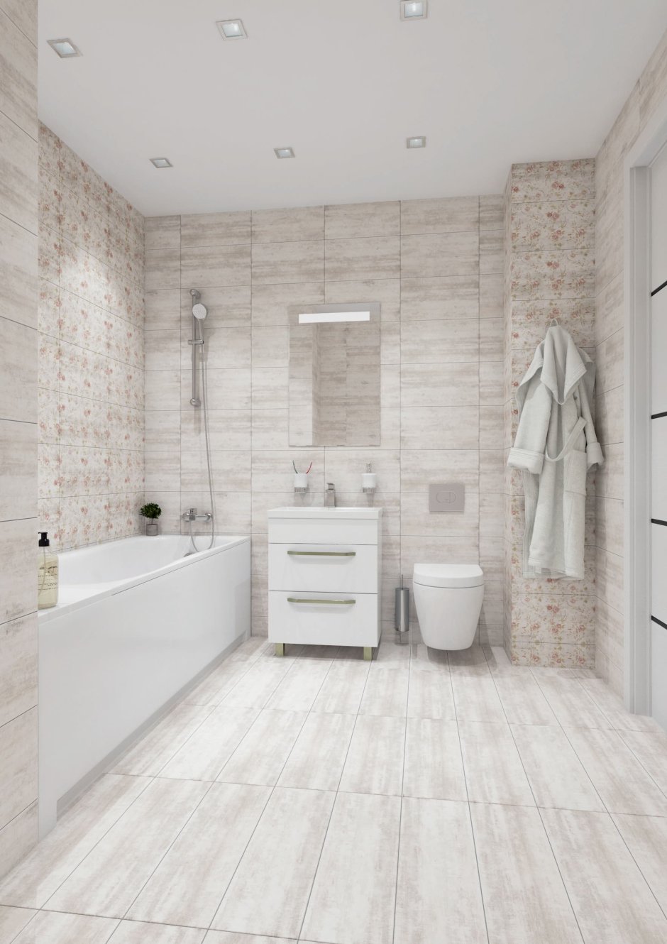 Керамогранит lb Ceramics Прованс 60x20 см 0.96 м² цвет белый