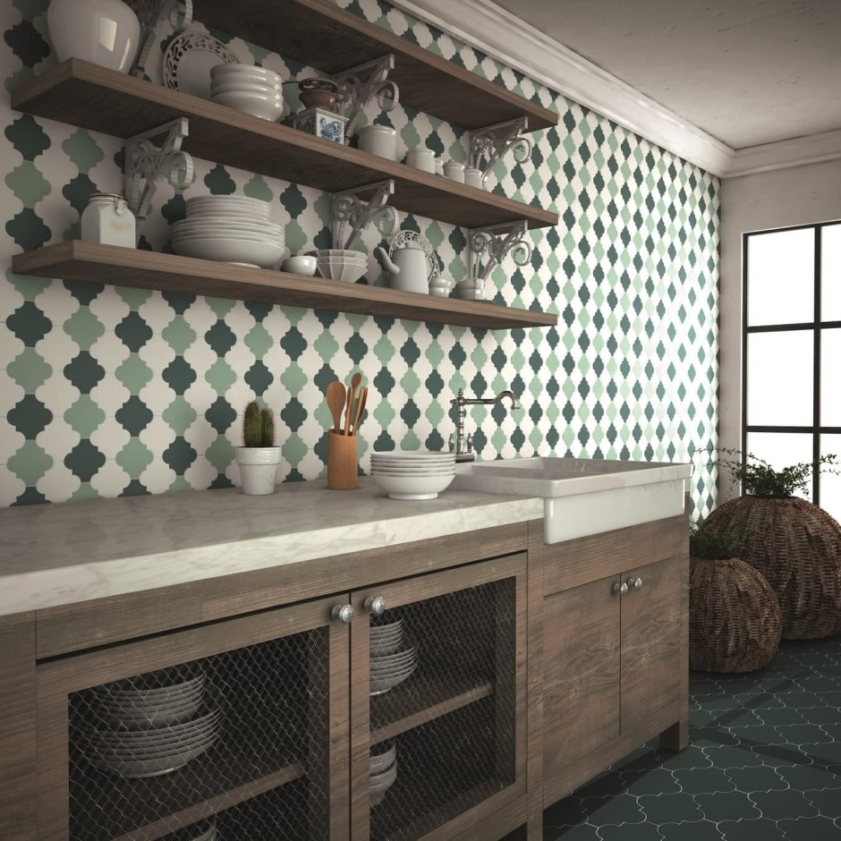 Плитка Backsplash Арабеск